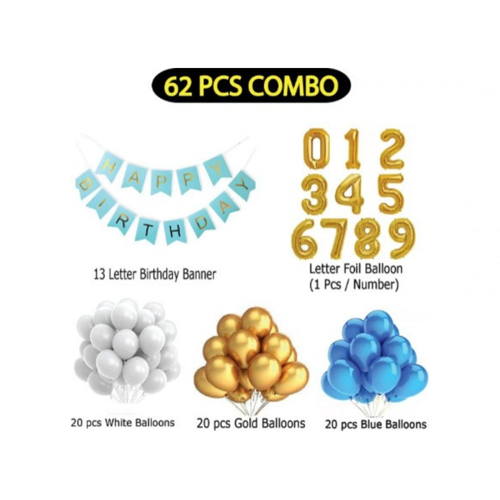 Generic 3Rd Year Decoration Kit For Boy And Girl With Banner And Balloons (Blue) Secondary image