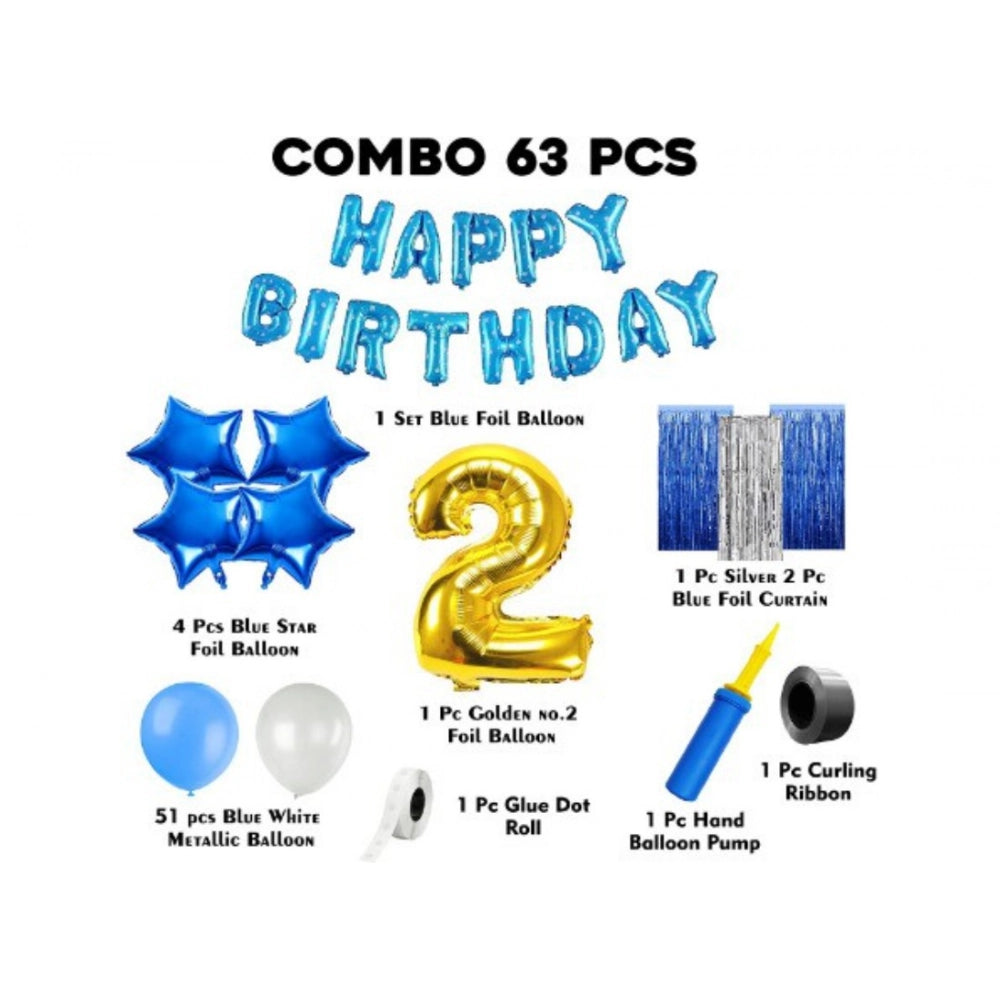 Generic 2Nd Birthday Decoration Items For Boys (Multicolor) Secondary image