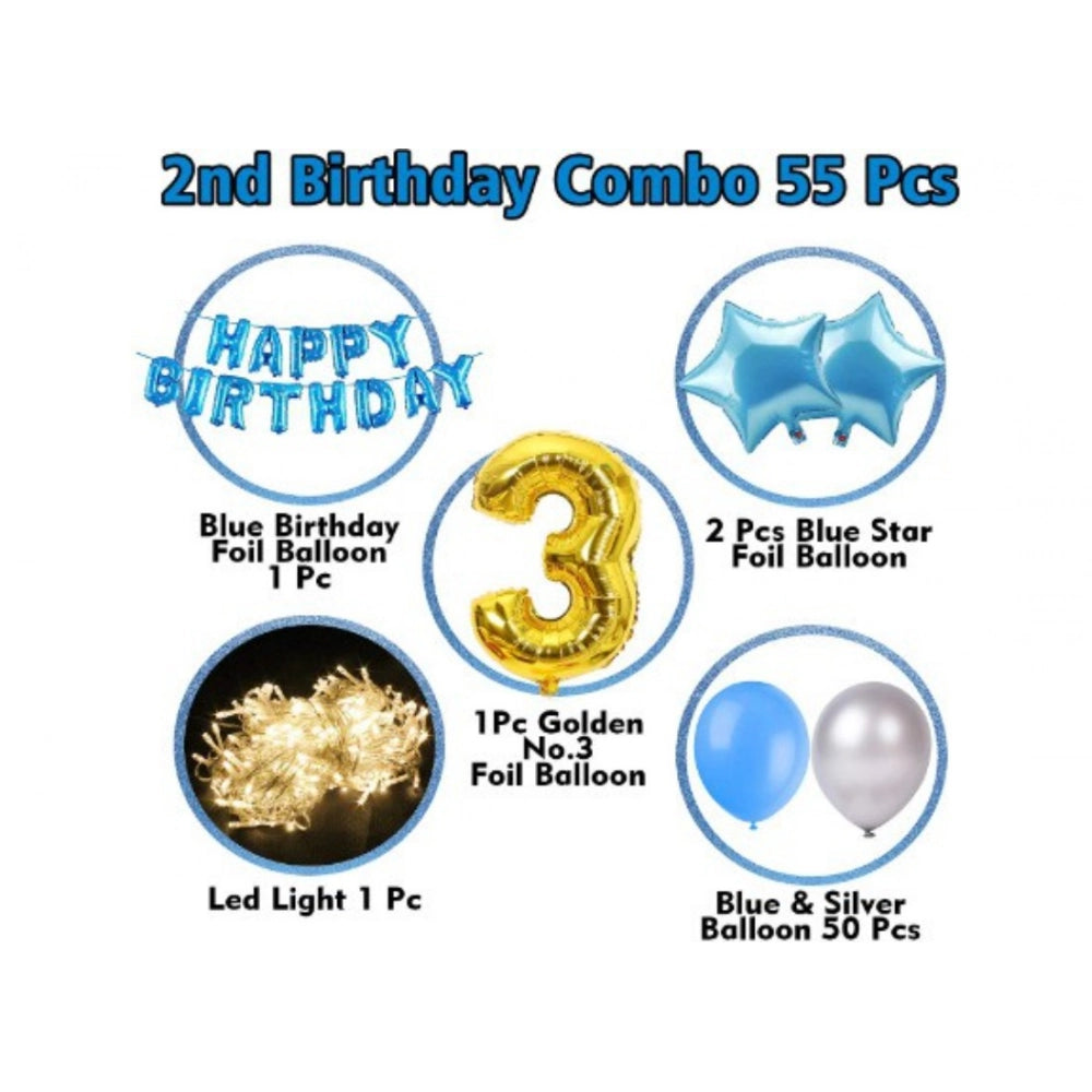 Generic 3Rd Birthday Decoration Items For Boys With Fairy Lights (Multicolor) Secondary image