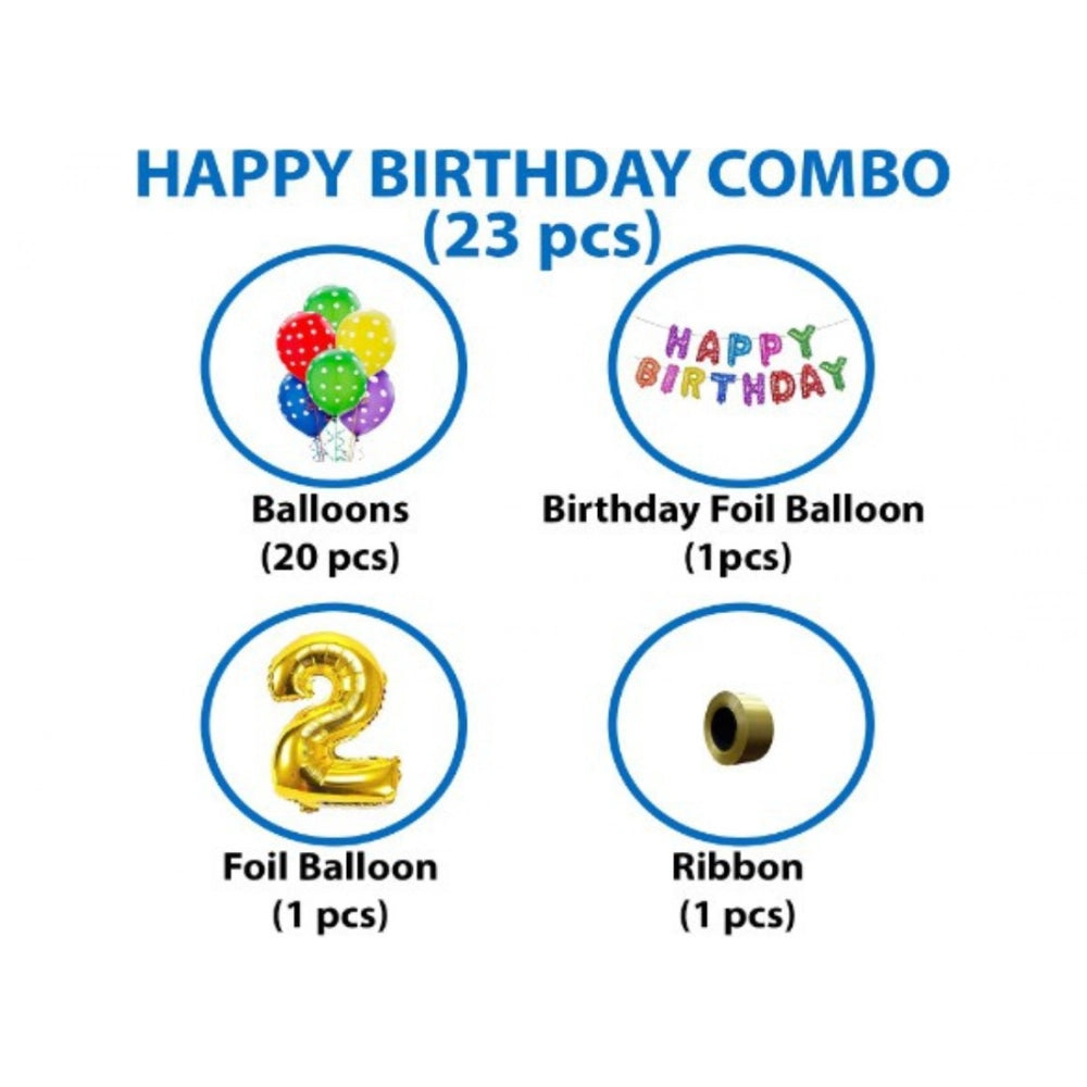 Generic 2Nd Birthday Decoration Items For Boys Or Girls (Multicolor) Secondary image