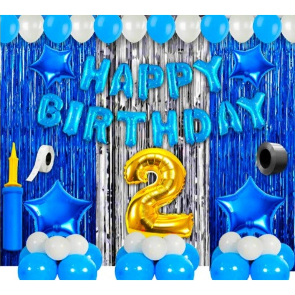 Generic 2Nd Birthday Decoration Items For Boys (Multicolor) Main image