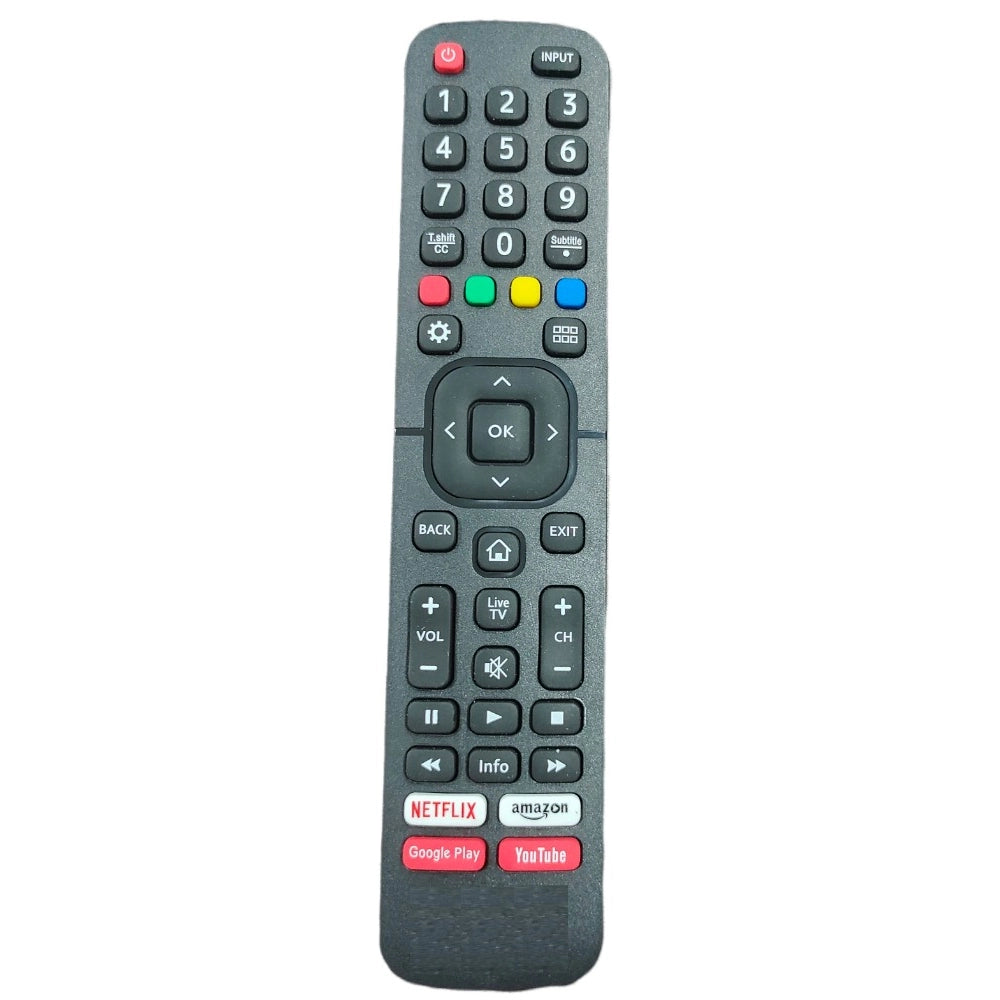 Generic Remote with YouTube, Netflix and Prime Video (No Voice), Compatible with Vu Smart TV LCD/LED Remote (Exactly Same Remote will Only Work) Main image