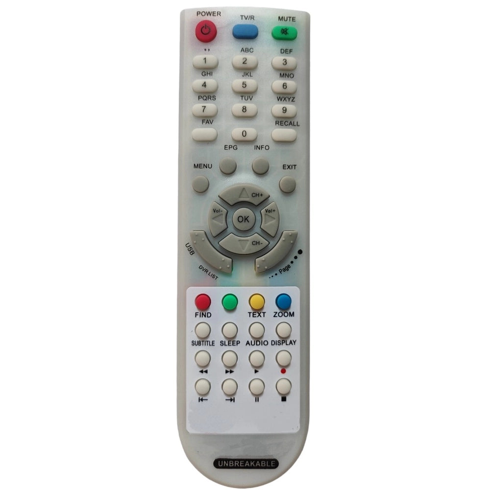 Generic DTH Setup Box Remote, Compatible with MCBS 4000 DTH Set Top Box Remote Control (Exactly Same Remote will Only Work) Main image