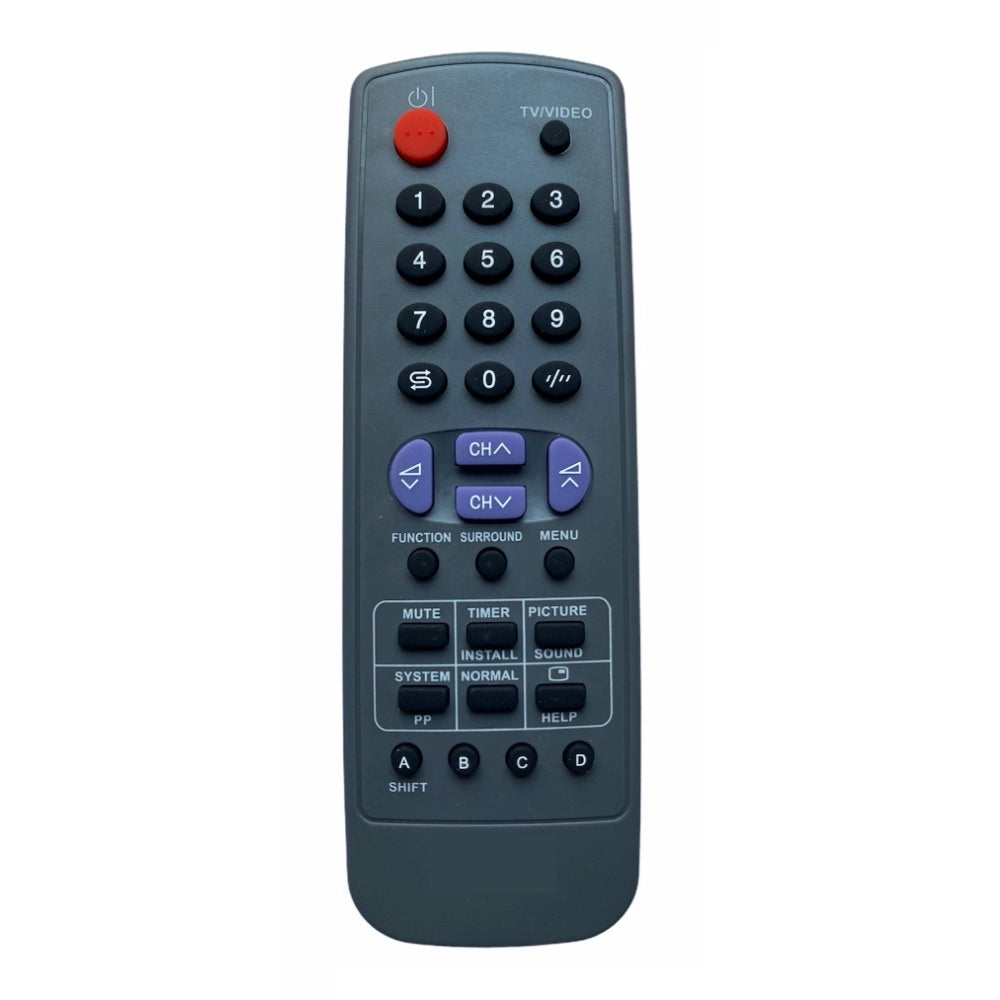 Generic CRT TV Remote No. URC128, Compatible with Sharp CRT TV Remote (Exactly Same Remote will Only Work) Main image