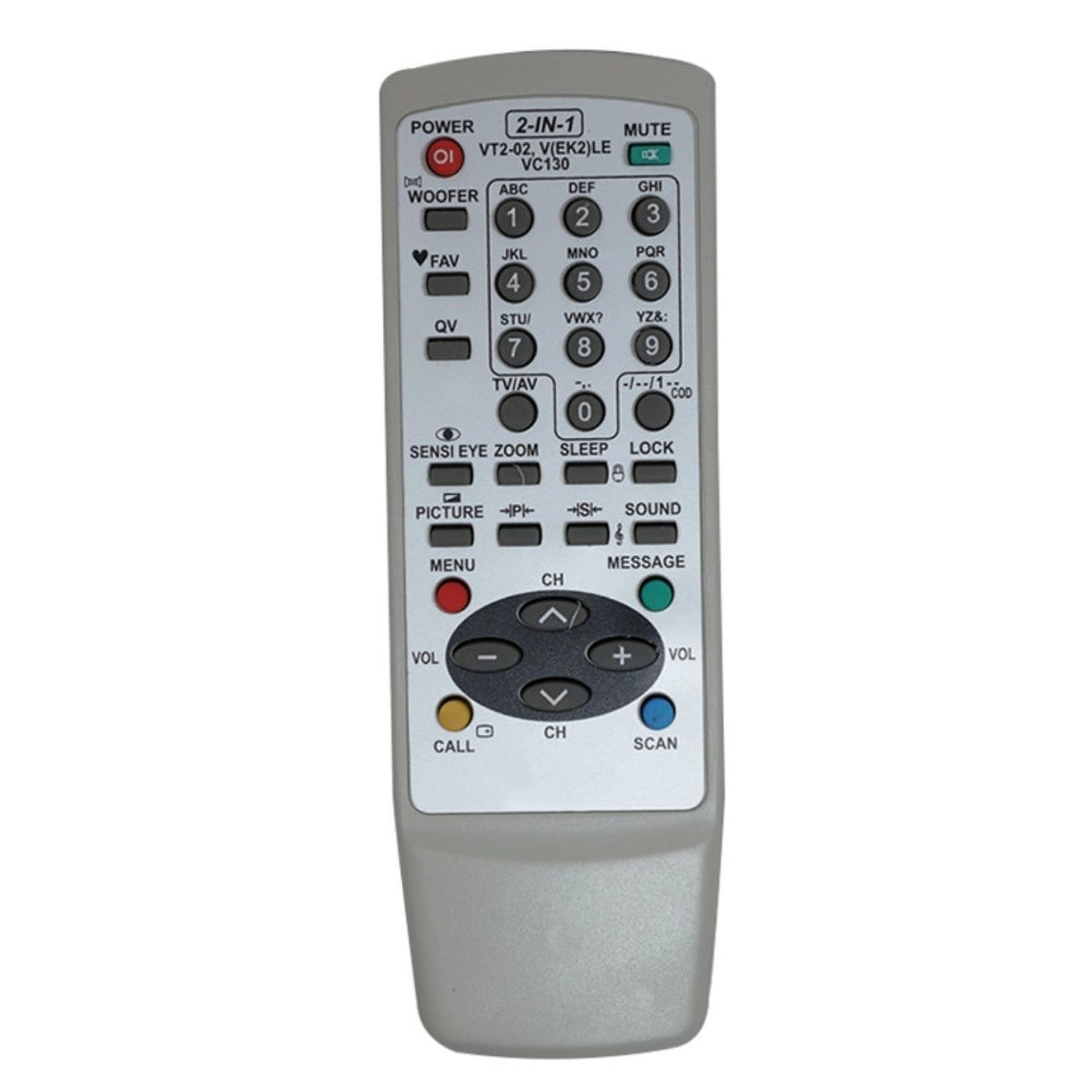 Generic CRT TV Remote No. VT202, Compatible with Videocon CRT TV Remote Control (Exactly Same Remote will Only Work) Main image