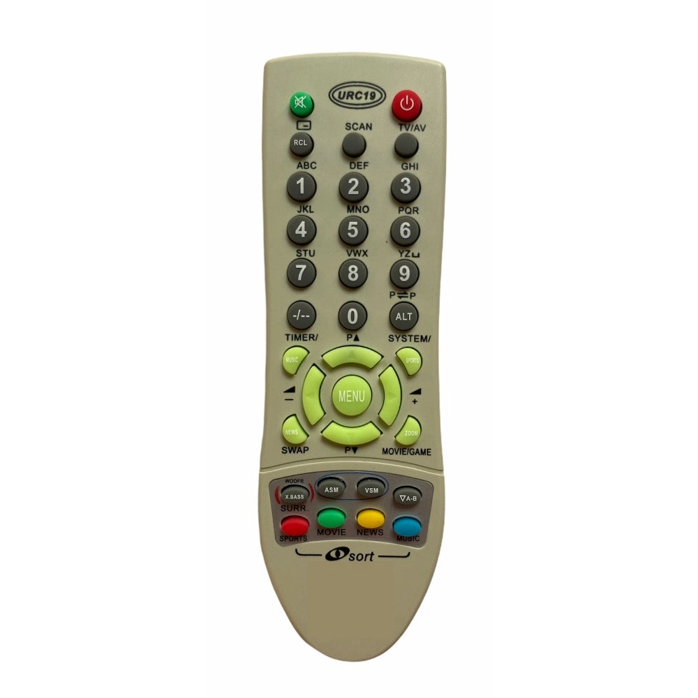 Generic CRT TV Remote No. I SORT JXPSE BP69, Compatible with BPL CRT TV Remote Control (Exactly Same Remote will Only Work) Main image