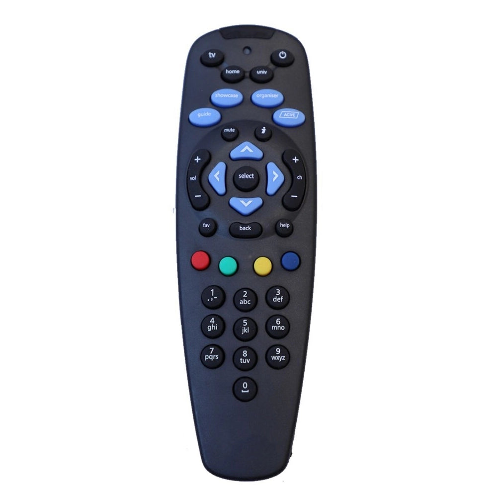 Generic DTH Set Top Box Remote (Black) without Recording Feature, Compatible with Tata Sky SD/HD/HD+/4K DTH Set Top Box Remote Control (Pairing Required to Sync TV Functions) Main image