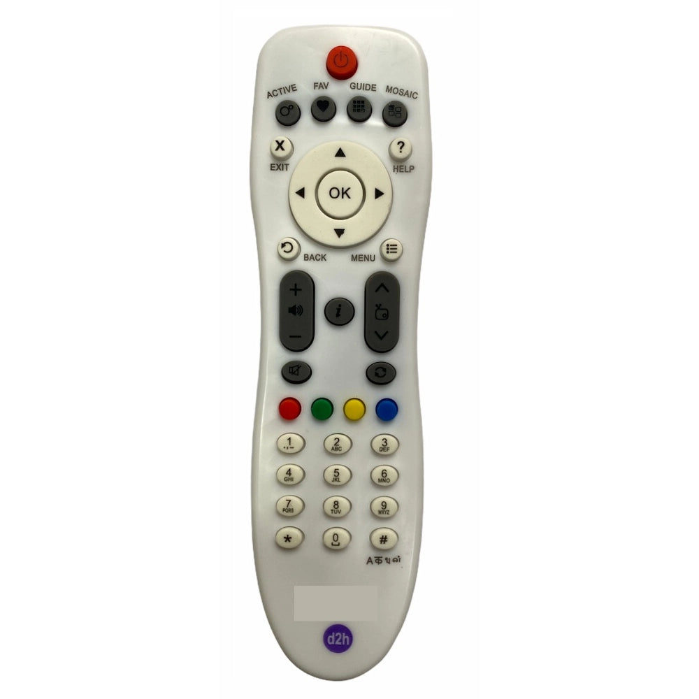Generic DTH Remote No. 125N (Non-RF), Compatible with Videocon DTH Set Top Box Remote (Exactly Same Remote will Only Work) Main image