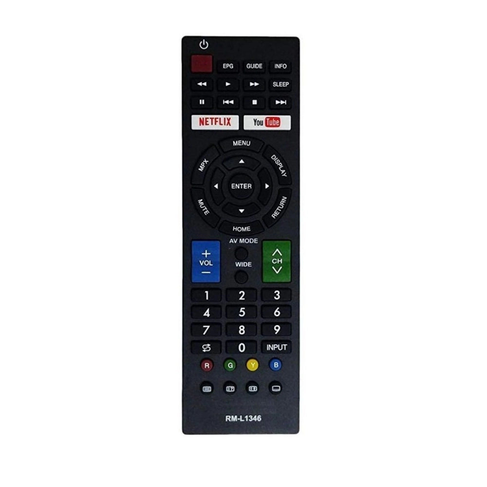 Generic Remote with Netflix and YouTube Function (No Voice), Compatible with Sharp Smart TV LCD/LED Remote Control (Exactly Same Remote will Only Work) Main image