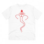 Generic Men's PC Cotton Ganesh Printed T Shirt (Color: White, Thread Count: 180GSM)