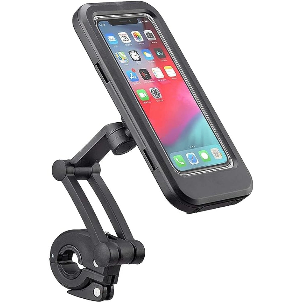 Generic Phone Mount Waterproof Cell Phone Holder 360° Rotation (Black) Main image