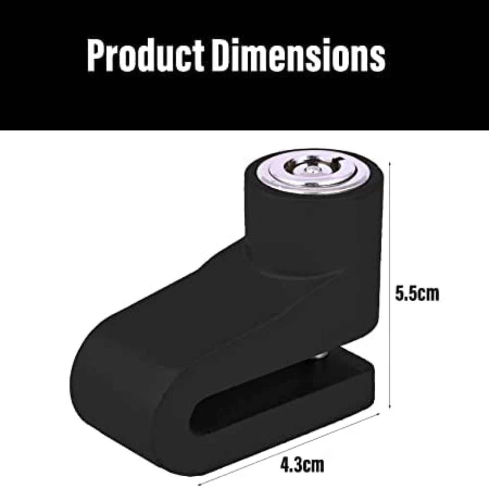 Generic Mini Bicycle Motorcycle Disc Brake Lock Disk Lock Security (Black)