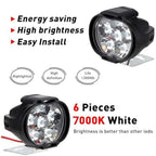 Generic Set Of 2 Shilon 9 Led Waterproof On/Off Switch For Bikes (Black)