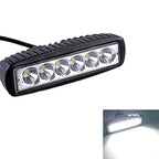 Generic 6 Led Straight Fog Lights Projector Lens (Black)