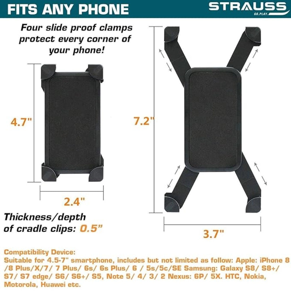 Generic Motorcycle Mobile Holder (Black)