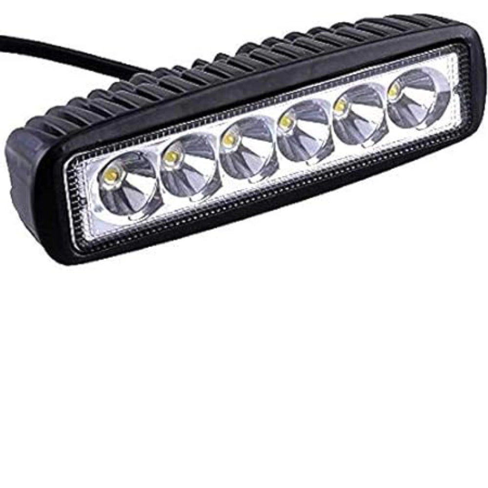 Generic 6 Led Straight Fog Lights Projector Lens (Black) Main image