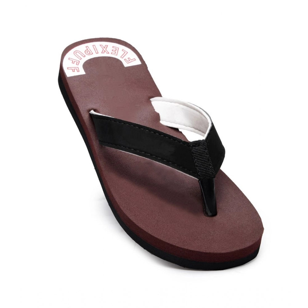 Generic Unisex Rubber Comfortable Orthopedic Doctor Slipper and Flip Flops (Maroon) Main image