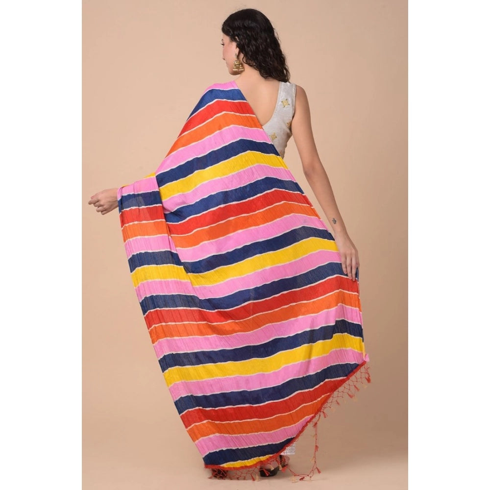 Generic Women's Chanderi Printed Dupatta (Multicolor, Length: 2.25 to 2.50 Mtr) Secondary image