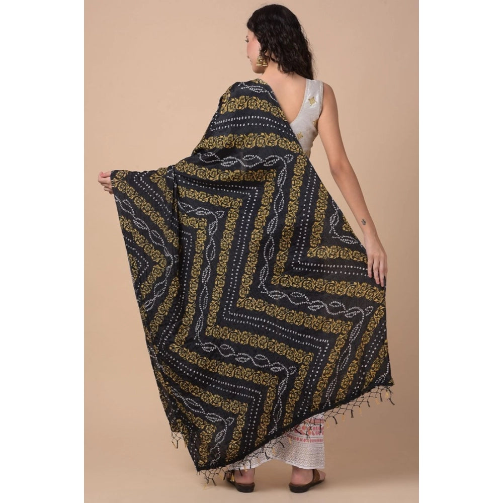 Generic Women's Chanderi Printed Dupatta (Multicolor, Length: 2.25 to 2.50 Mtr) Secondary image