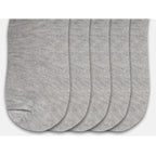 Generic 5 Pairs Unisex Casual Cotton Blended Solid Ankle length Socks (Light Grey)