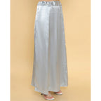 Generic Women's Silk Solid Free Size Petticoat (Grey)
