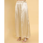 Generic Women's Silk Solid Free Size Petticoat (Gold)