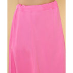 Generic Women's Cotton Solid Free Size Petticoat (Pink)