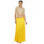 Generic Women's Silk Solid Free Size Petticoat (Yellow)
