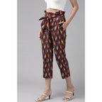 Generic Women's Casual Printed Cotton Trouser Pant (MultiColor)