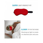 Generic Solid Lycra Foam Eyemasks (Red)