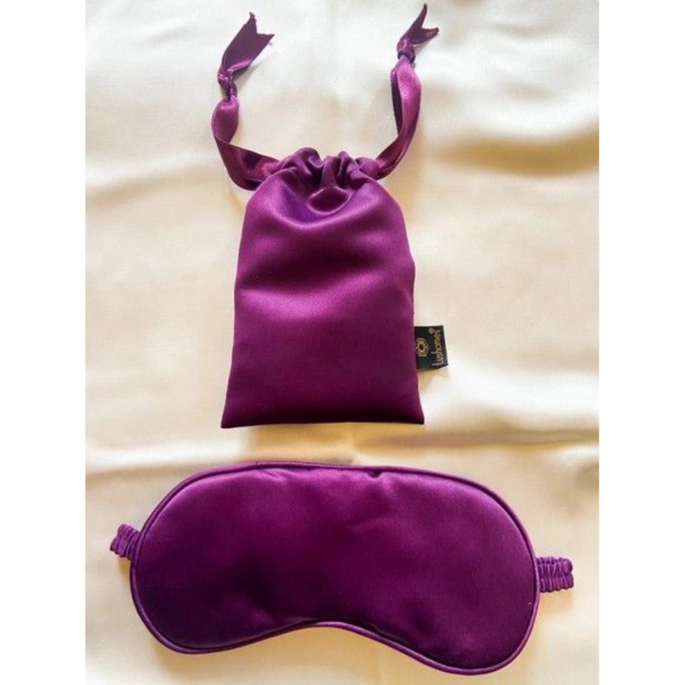 Generic Solid Satin Silk Eyemasks (Purple) Main image