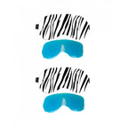 Generic Striped Printed Polyester Eyemasks (Black and white)