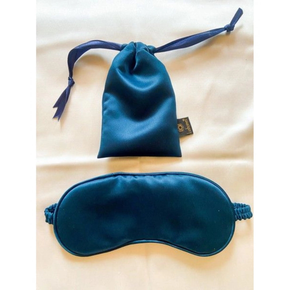 Generic Solid Satin Silk Eyemasks (Navy Blue) Main image
