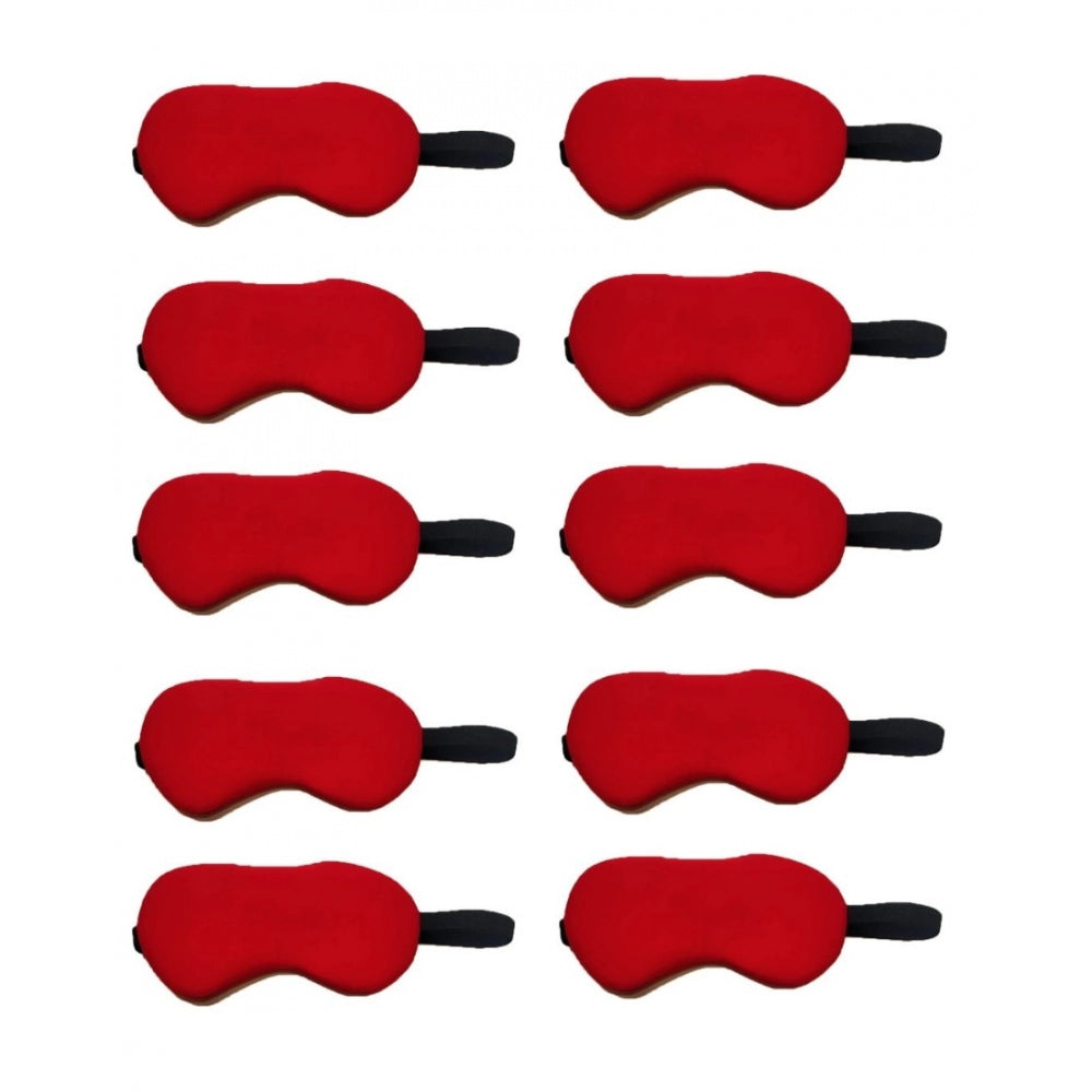 Generic Solid Lycra Foam Eyemasks (Red) Secondary image
