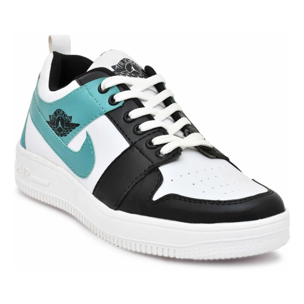 Generic Men's Solid Synthetic Casual Shoes (Sea-Green) Main image