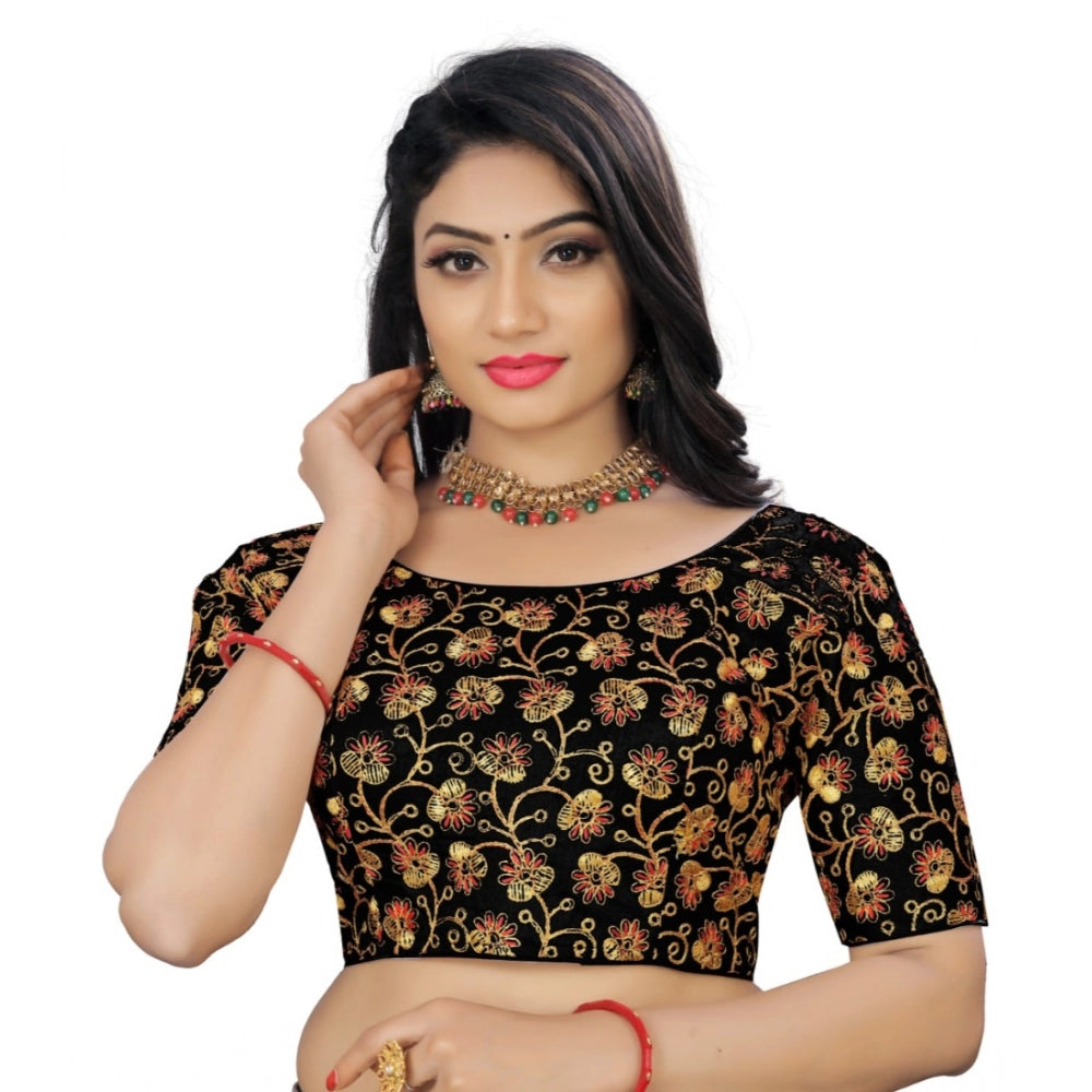 Generic Women's Phantom Cording Readymade Blouse (Black, Size: Free Size) Main image