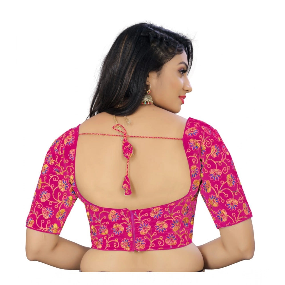 Generic Women's Phantom Cording Readymade Blouse (Pink, Size: Free Size) Secondary image