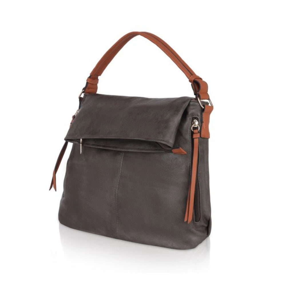 Generic Women's Faux Leather Solid Sling Bag (Green) Secondary image