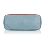 Generic Women's Faux Leather Textured Tote Bag (Grey)