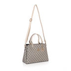 Generic Women's Faux Leather Printed Handbag (Beige)