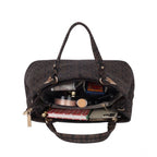 Generic Women's Faux Leather Printed Handheld Bag (Brown)