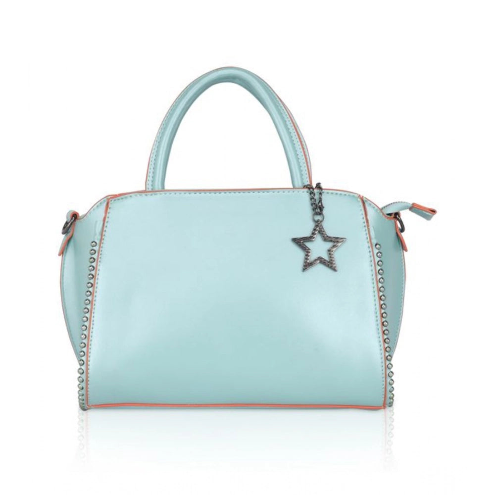 Generic Women's Faux Leather Metal Beads Handbag (Green) Main image