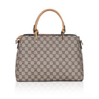 Generic Women's Faux Leather Printed Handbag (Camel)