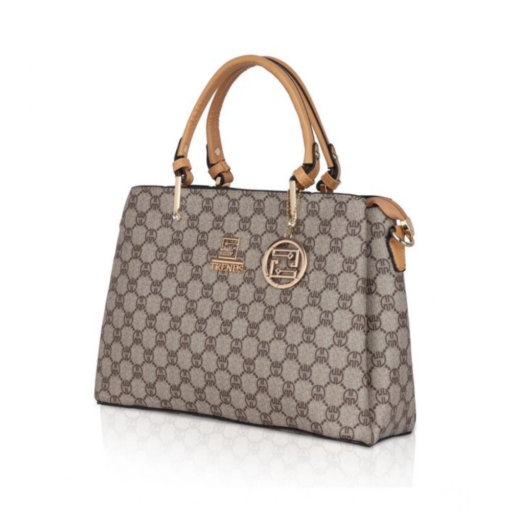 Generic Women's Faux Leather Printed Handbag (Camel) Secondary image