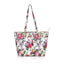 Generic Women's Faux Leather Printed Tote Bag (White Pink)