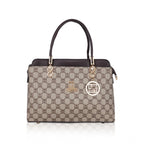 Generic Women's Faux Leather Printed Handbag (Coffee)