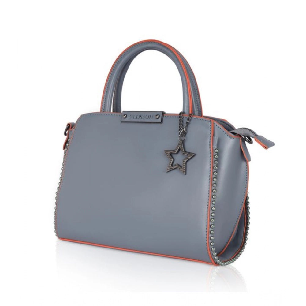 Generic Women's Faux Leather Metal Beads Handbag (Grey) Secondary image