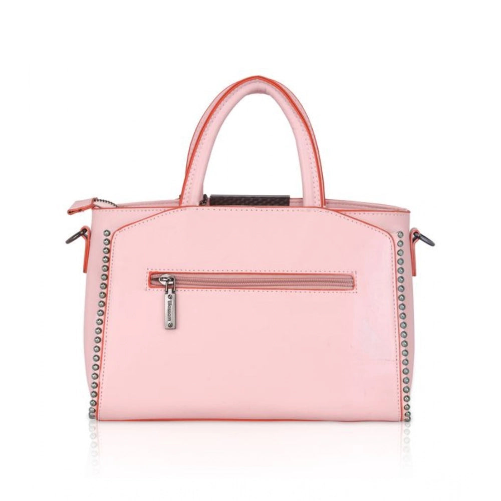 Generic Women's Faux Leather Metal Beads Handbag (Pink) Secondary image