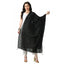 Generic Women's Chanderi Self Design Dupatta (Black, Length: Free Size)