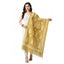 Generic Women's Cotton Printed Dupatta (Gold, Length: Free Size)